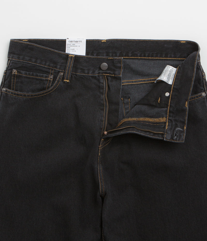 Carhartt Aaron Pants in Stone Washed Black