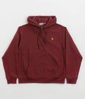 Carhartt American Script Hoodie in Malbec