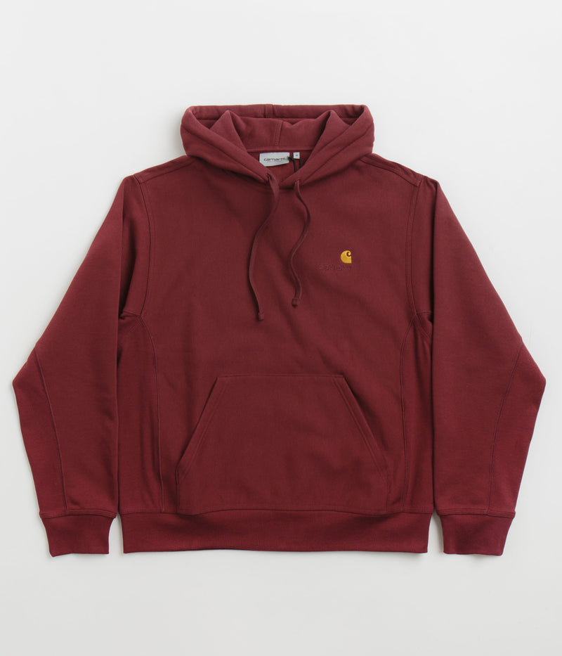 Carhartt American Script Hoodie in Malbec