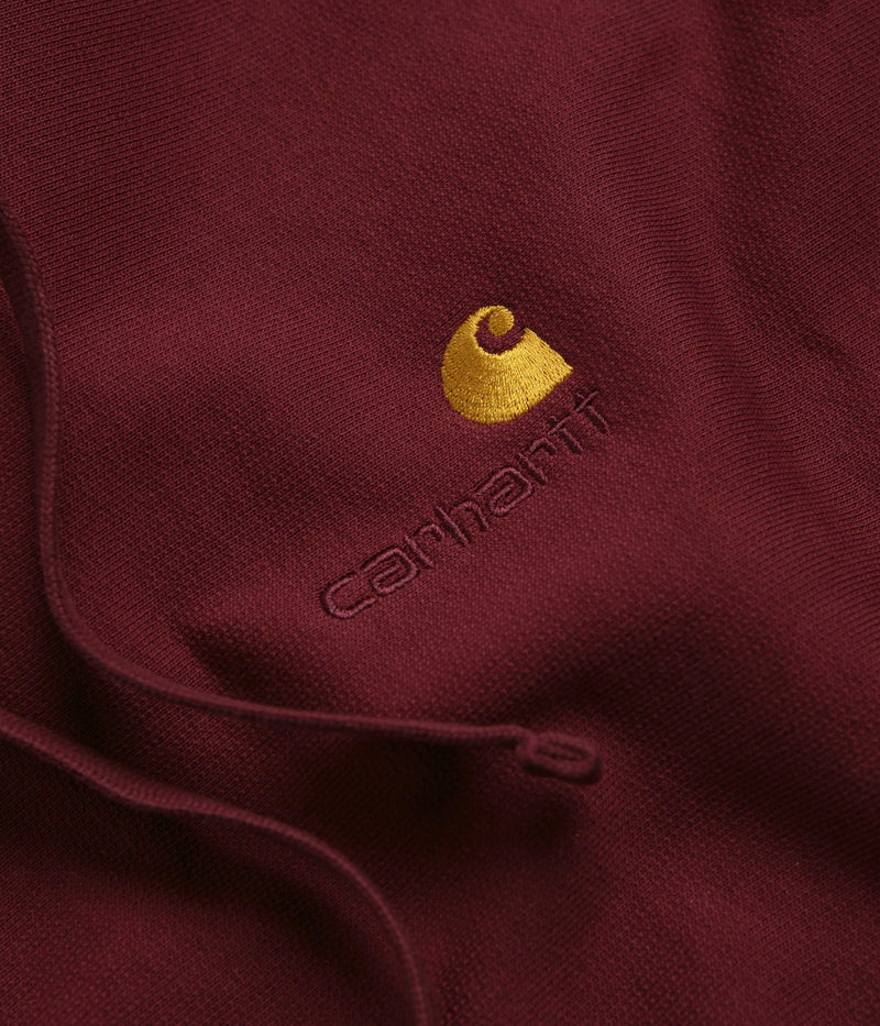 Carhartt American Script Hoodie in Malbec