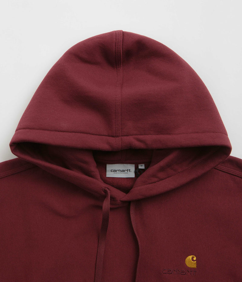 Carhartt American Script Hoodie in Malbec