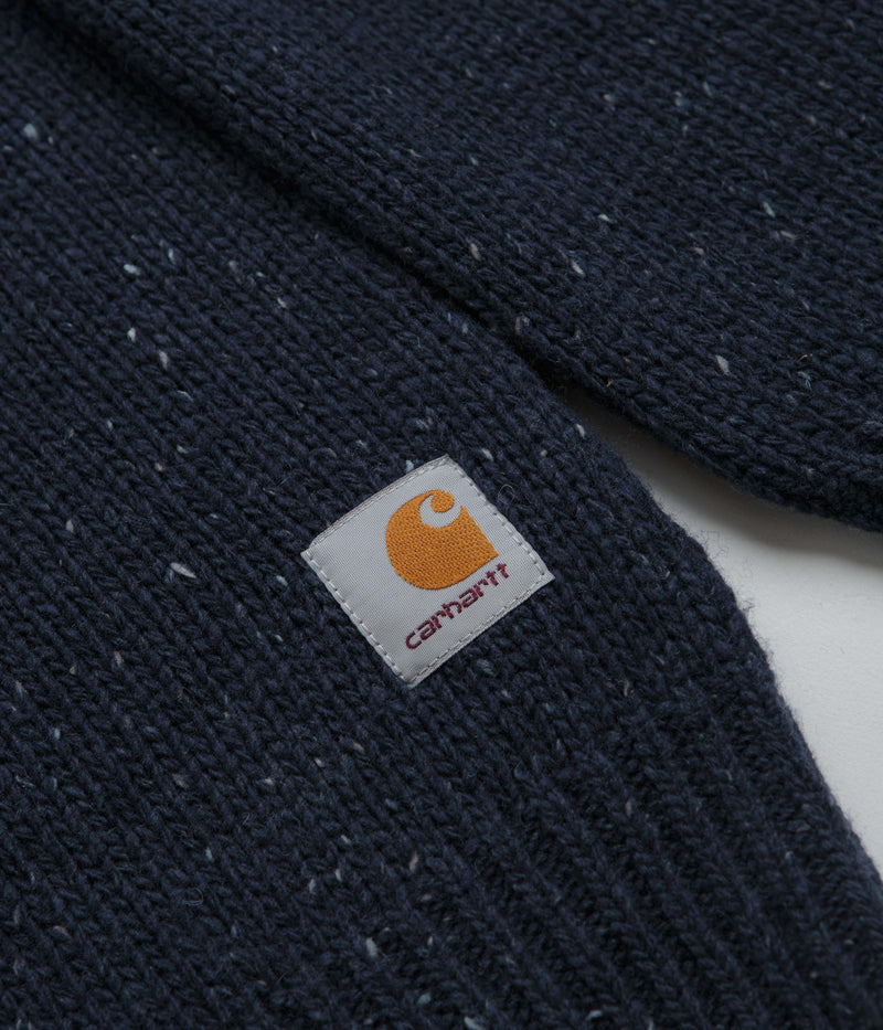 Carhartt Anglistic Crewneck Sweatshirt in Speckled Air Force Blue