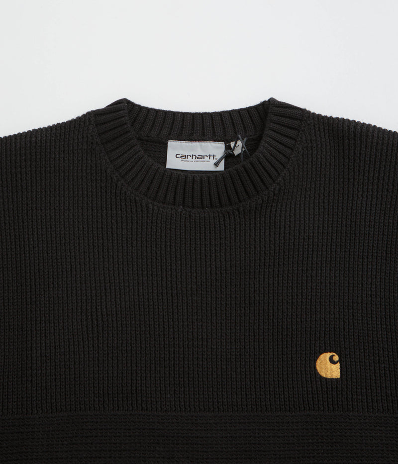 Carhartt Chane Crewneck Sweatshirt in Black and Gold
