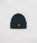 Carhartt Chase Beanie in Duck Blue and Gold