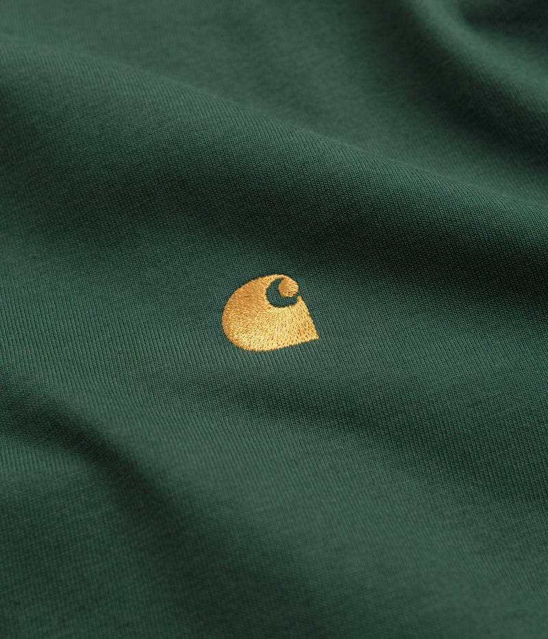 Carhartt Chase T-Shirt in Sycamore Tree and Gold
