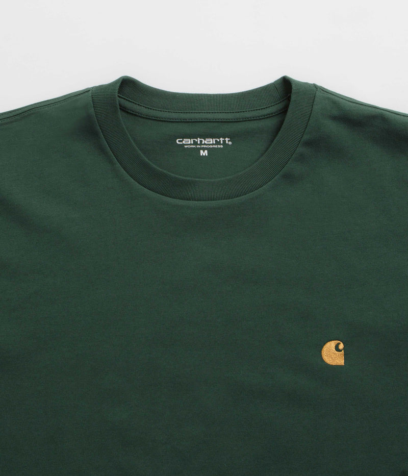 Carhartt Chase T-Shirt in Sycamore Tree and Gold