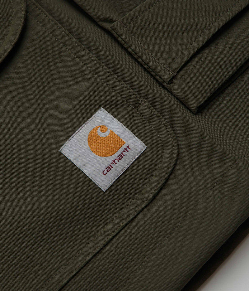 Carhartt Clarton Jacket in Office Green and Black