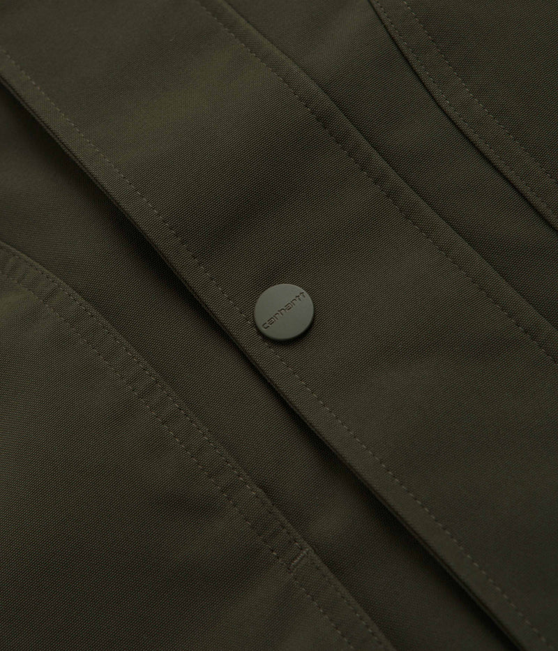 Carhartt Clarton Jacket in Office Green and Black