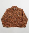 Carhartt Duck Detroit Jacket in Camo Duck and Green / Turmeric