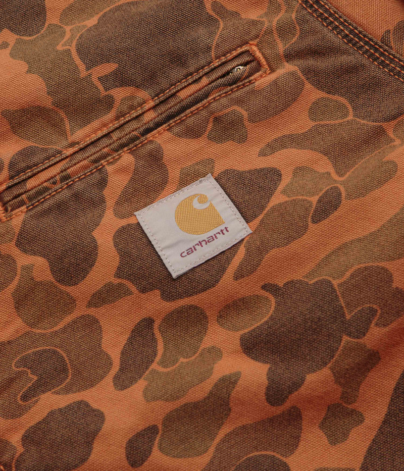 Carhartt Duck Detroit Jacket in Camo Duck and Green / Turmeric