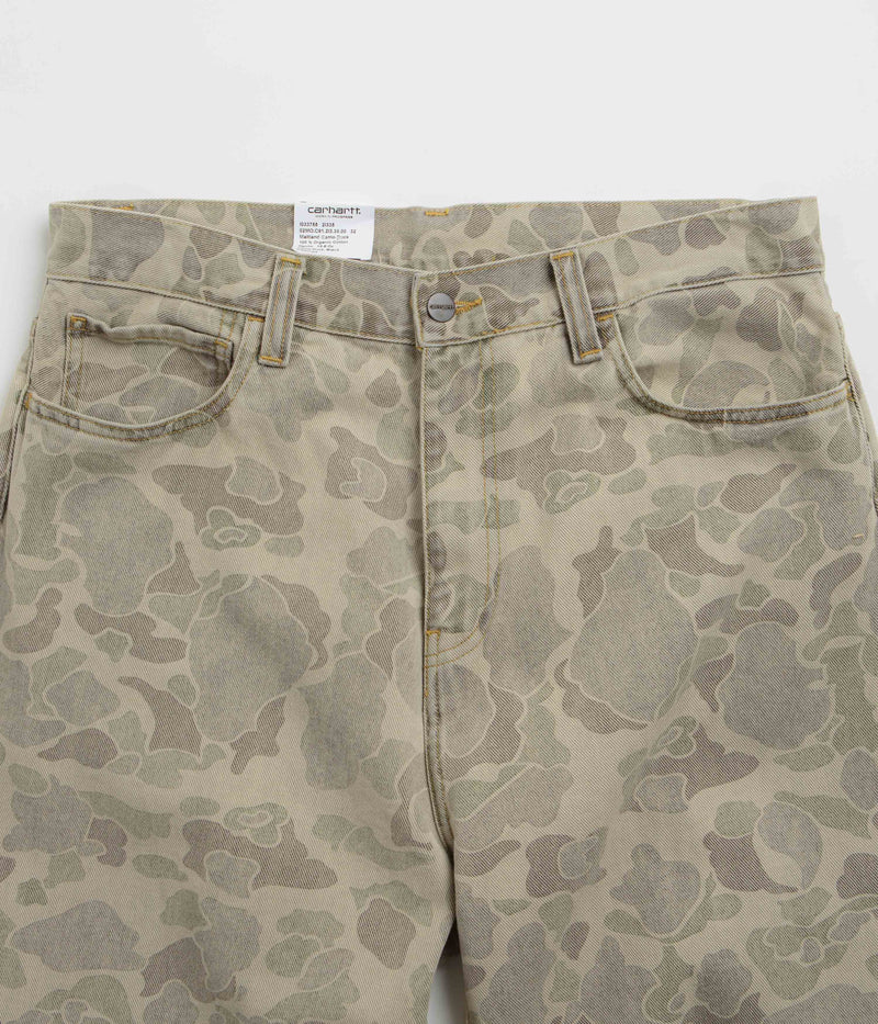 Carhartt Duck Landon Pants in Camo Duck and Black
