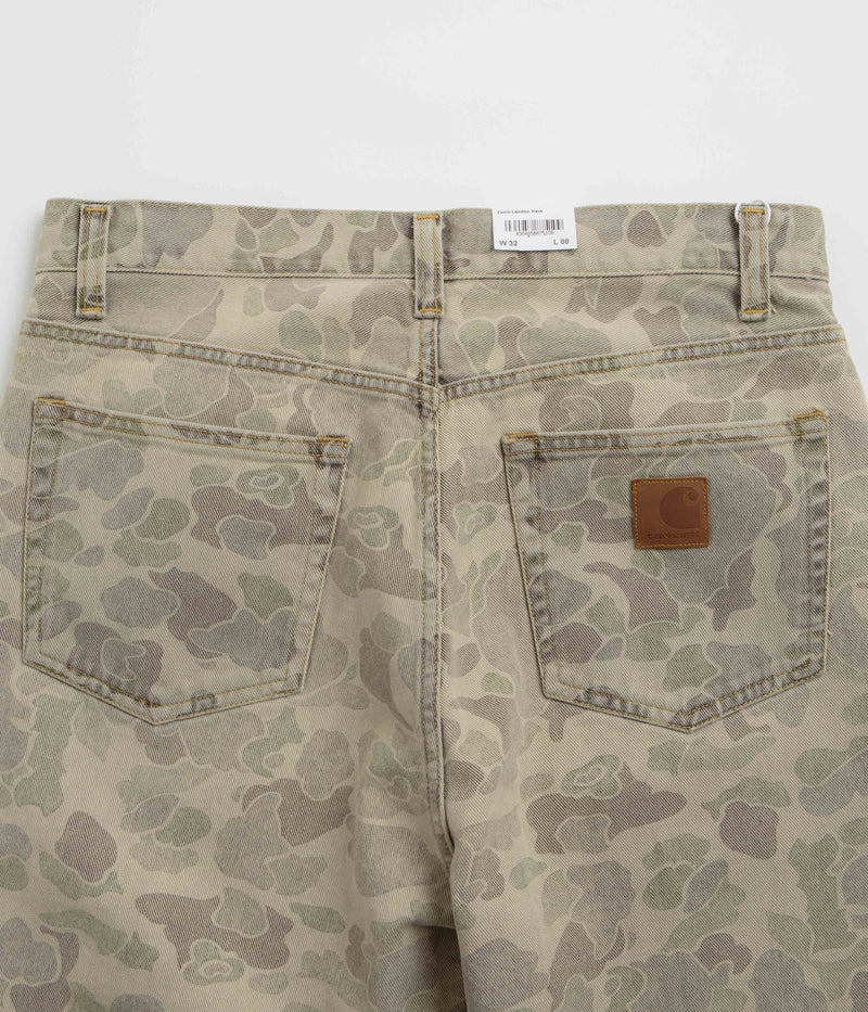 Carhartt Duck Landon Pants in Camo Duck and Black