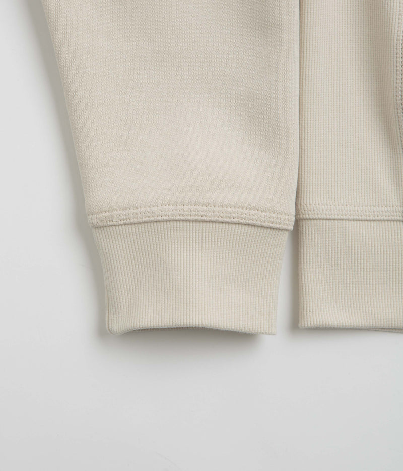 Carhartt Half Zip American Script Sweatshirt in Moonbeam