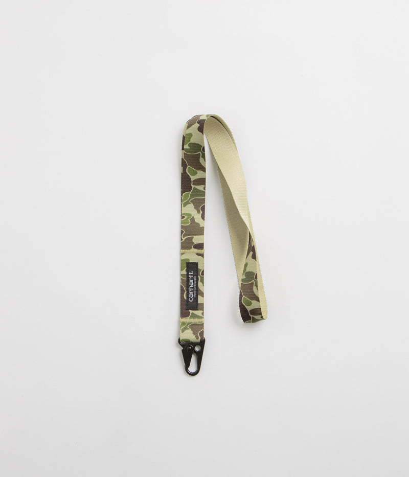 Carhartt Jude Keychain in Camo Duck Jacquard and Green