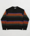 Carhartt Merton Crewneck Sweatshirt in Sundling Stripe and Deep Hamilton Brown