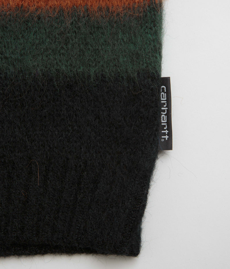 Carhartt Merton Crewneck Sweatshirt in Sundling Stripe and Deep Hamilton Brown