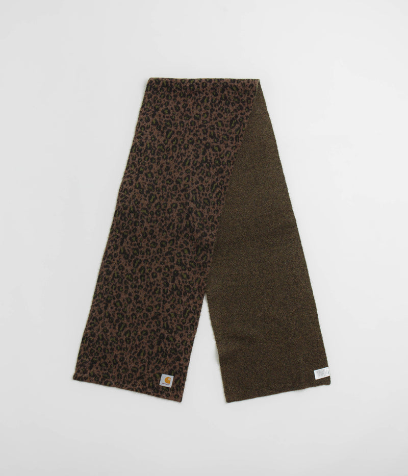 Carhartt Palmer Scarf in Camo Leo Jacquard and Tamarind