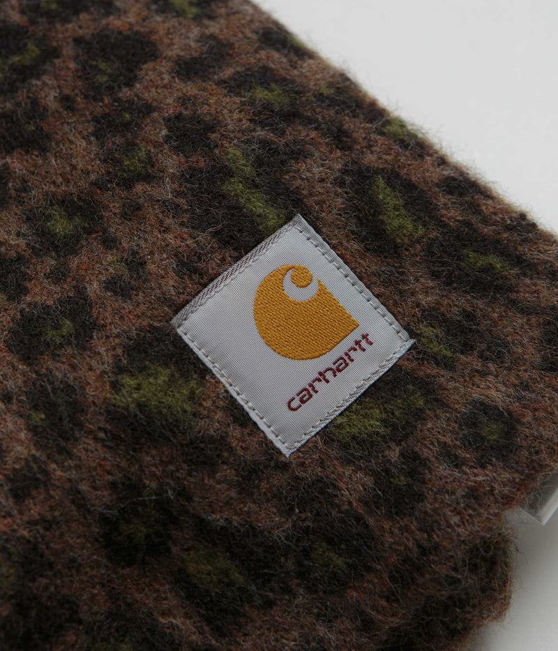 Carhartt Palmer Scarf in Camo Leo Jacquard and Tamarind