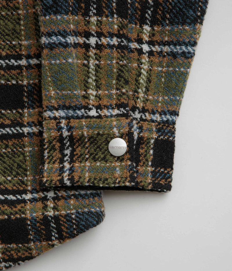 Carhartt Stroy Shirt Jacket in Stroy Check and Black