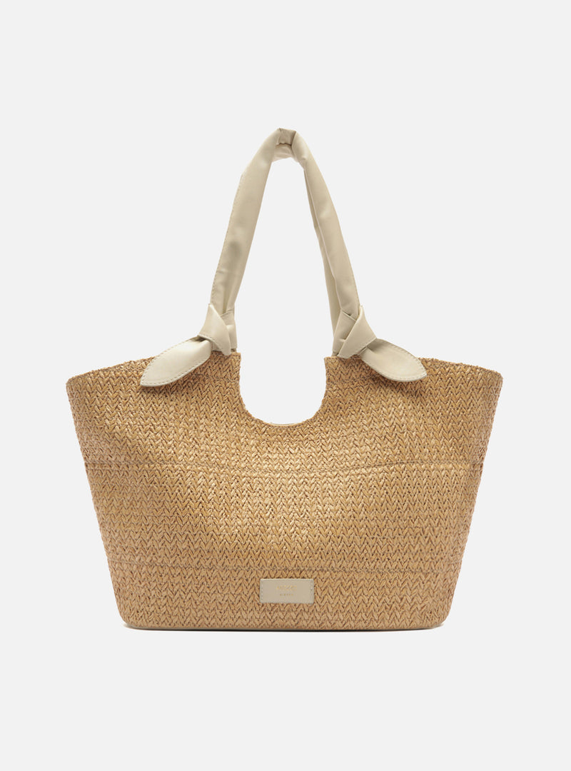Carmela Large Leather Shopping Bag Handbags U/26