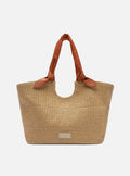 Carmela Large Leather Shopping Bag Handbags U/26