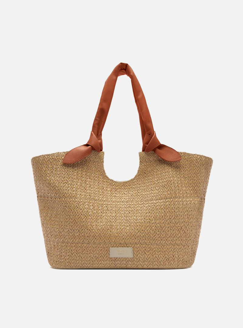 Carmela Large Leather Shopping Bag Handbags U/26