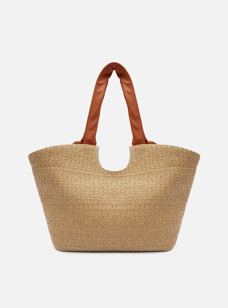 Carmela Large Leather Shopping Bag Handbags U/26