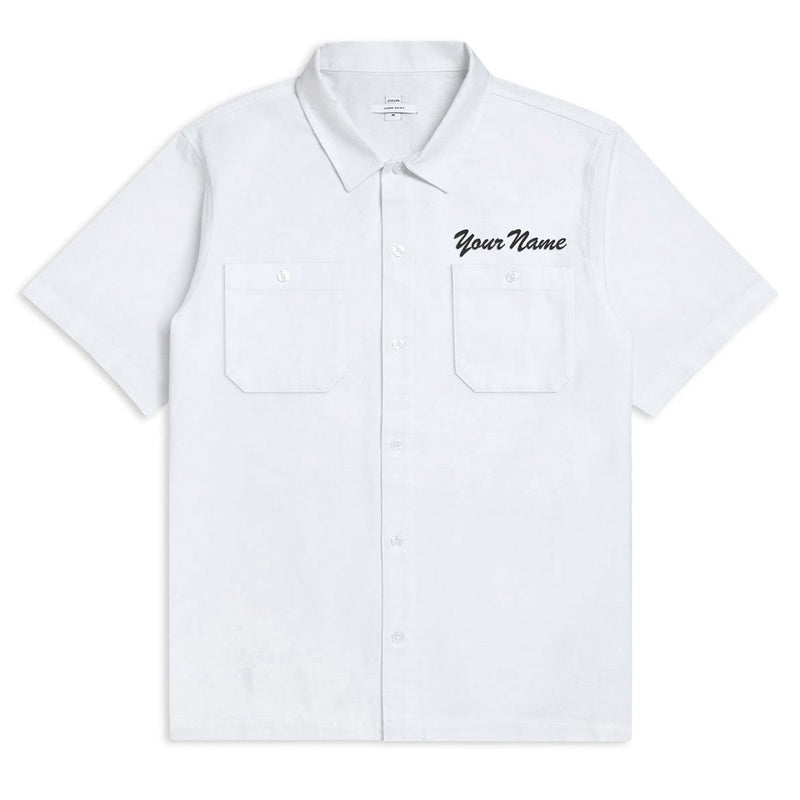 CCS Custom Embroidered Work Shirt - White