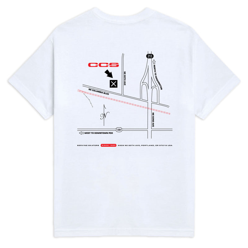 CCS Portland Shop T-Shirt - Black/Red