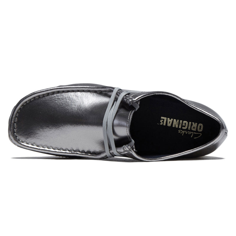 Clarks Wallabee Shoes - Silver