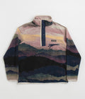 Columbia Helvetia II Printed Half Snap Fleece in Collegiate Navy Dolomites