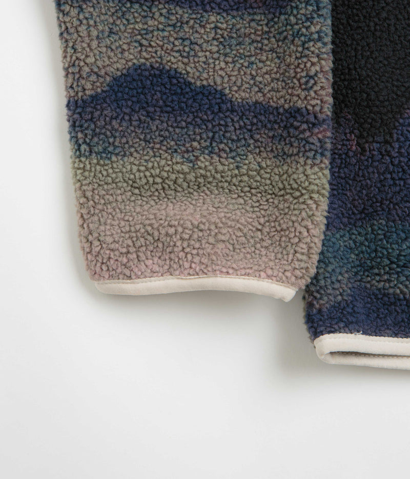 Columbia Helvetia II Printed Half Snap Fleece in Collegiate Navy Dolomites