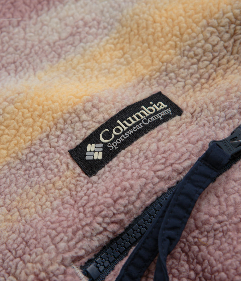 Columbia Helvetia II Printed Half Snap Fleece in Collegiate Navy Dolomites