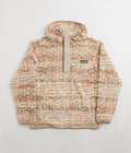 Columbia Helvetia II Printed Hoodie in Camel Brown Stippled Stripe