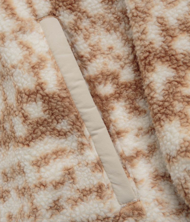 Columbia Helvetia II Printed Hoodie in Camel Brown Stippled Stripe