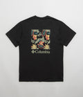 Columbia North Cascades T-Shirt in Black and Pasteled Framed