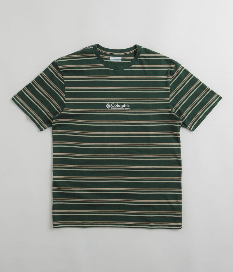 Columbia Somer Slope Striped T-Shirt in Spruce