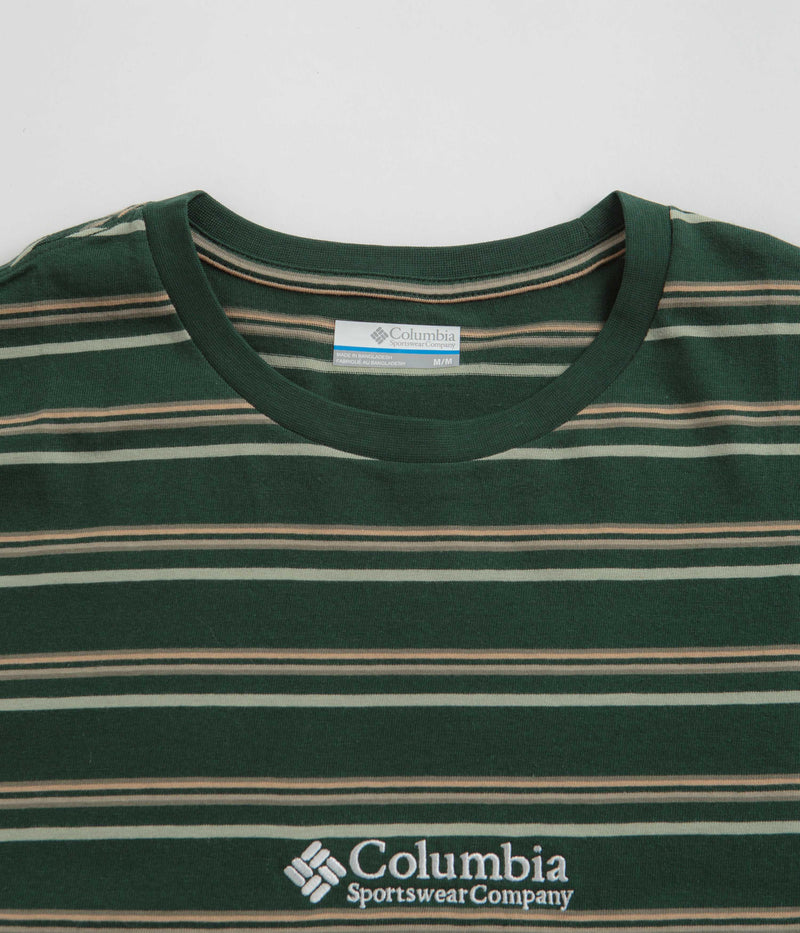 Columbia Somer Slope Striped T-Shirt in Spruce