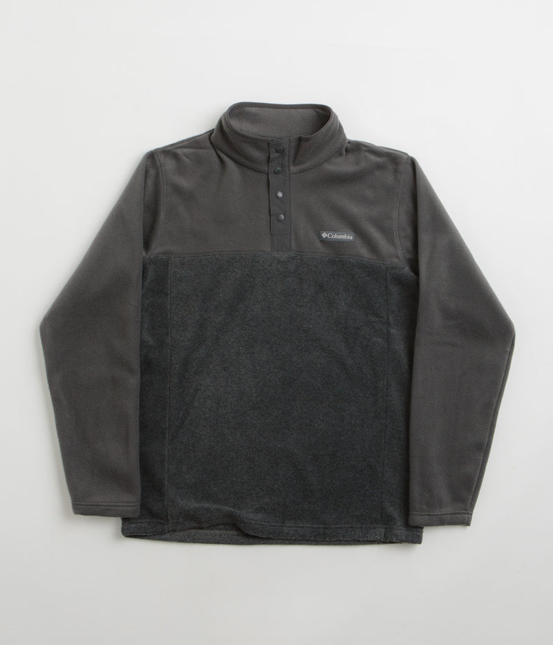 Columbia Steens Mountain II Half Snap Fleece in Charcoal Heather and Shark