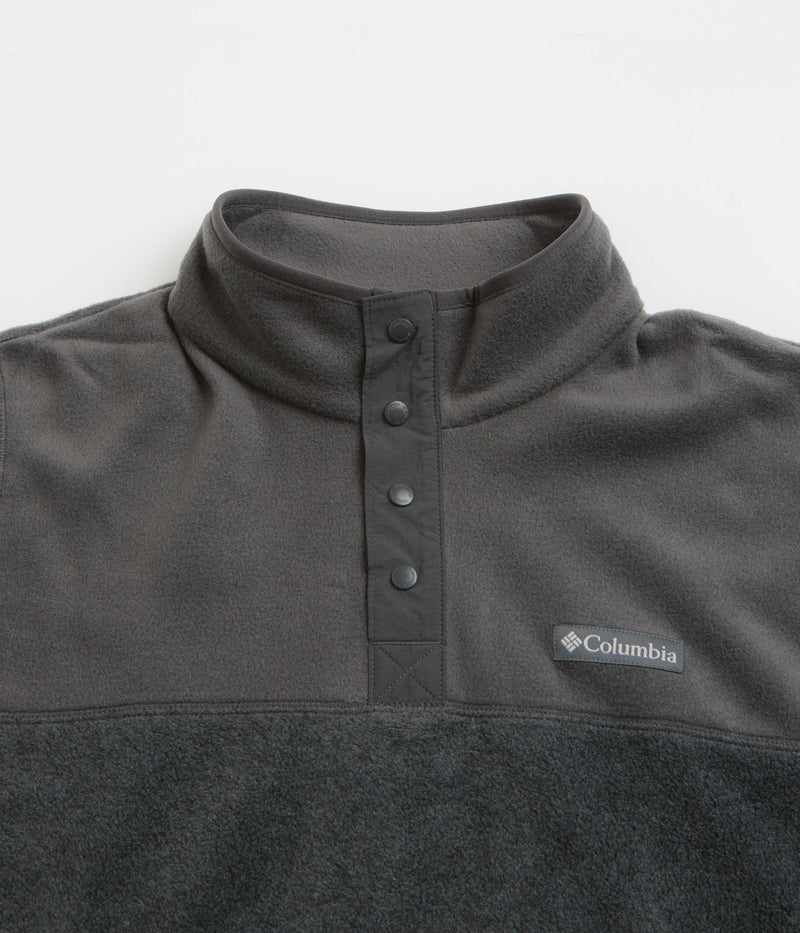 Columbia Steens Mountain II Half Snap Fleece in Charcoal Heather and Shark