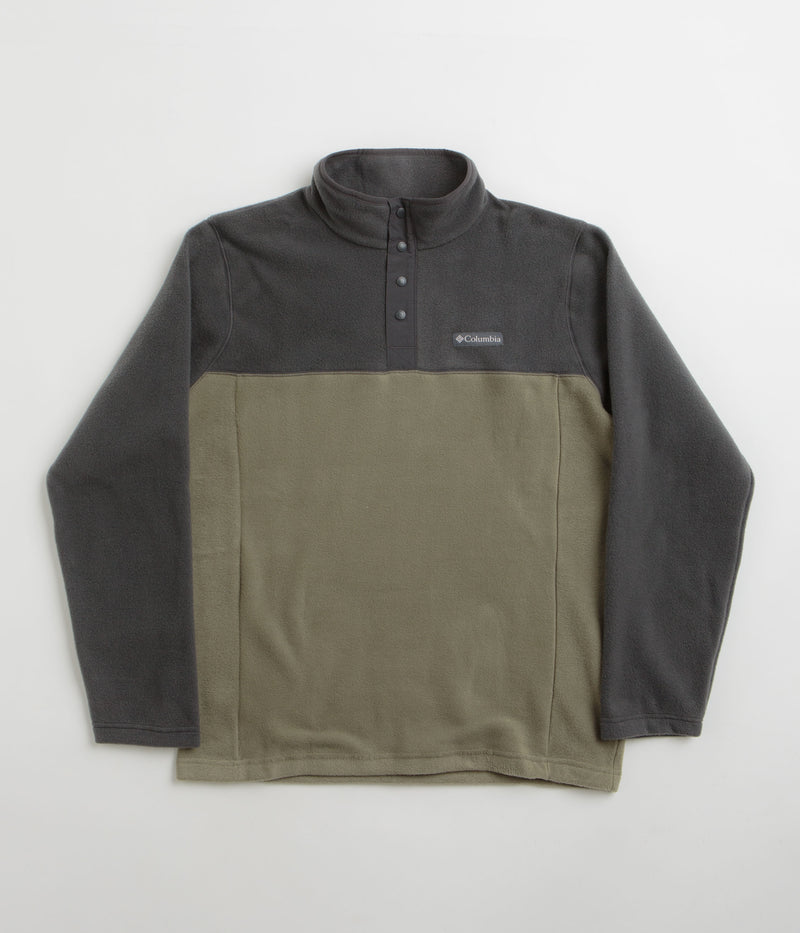 Columbia Steens Mountain II Half Snap Fleece in Stone Green and Shark