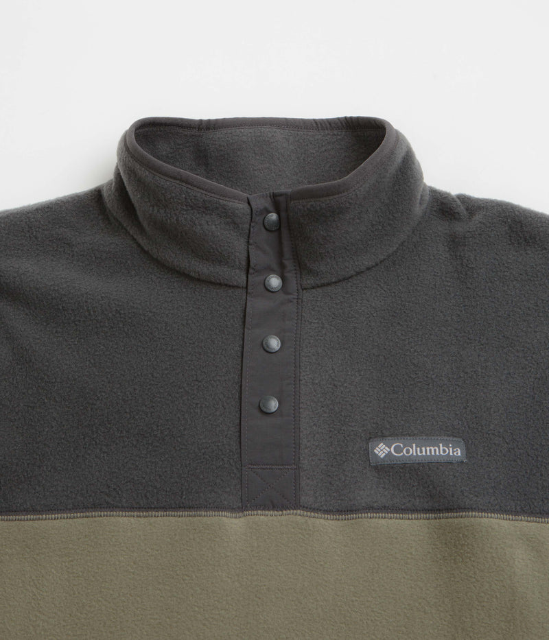 Columbia Steens Mountain II Half Snap Fleece in Stone Green and Shark
