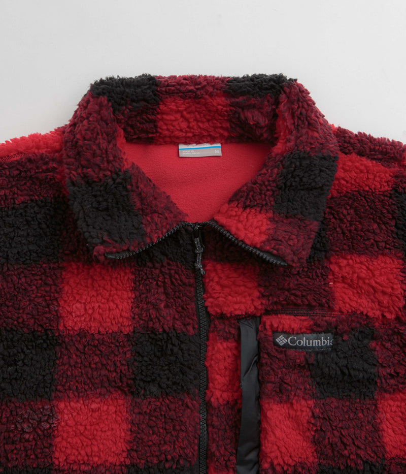 Columbia Winter Pass II Printed Fleece in Mountain Red Check