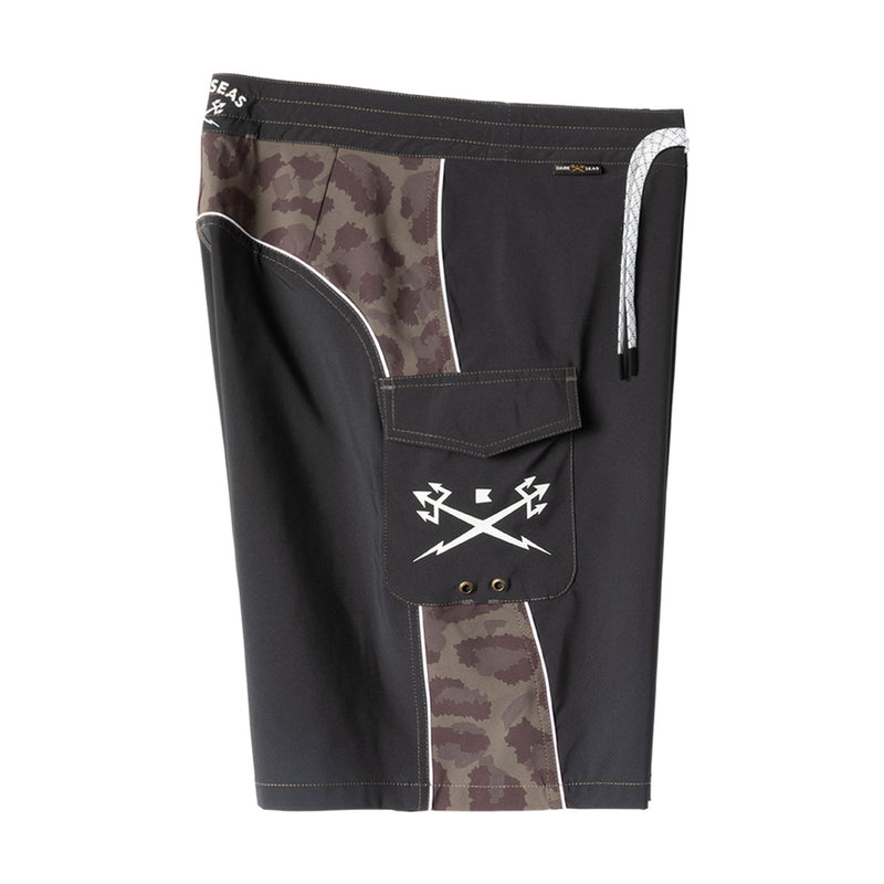 Dark Seas Time Warp Boardshorts - Black Camo
