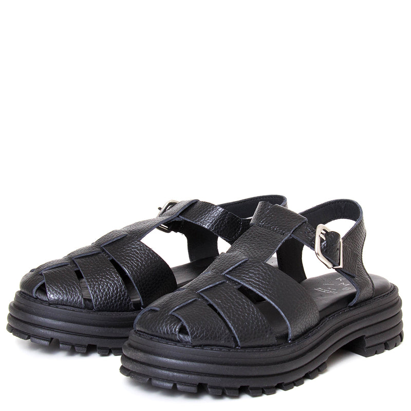 Delfina Women's Platform Leather Sandal