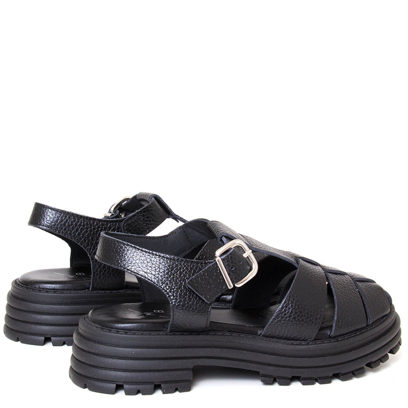 Delfina Women's Platform Leather Sandal