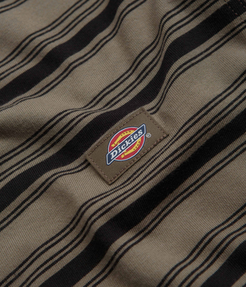 Dickies Stevensville Stripe T-Shirt in Mushroom