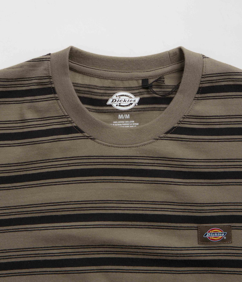 Dickies Stevensville Stripe T-Shirt in Mushroom