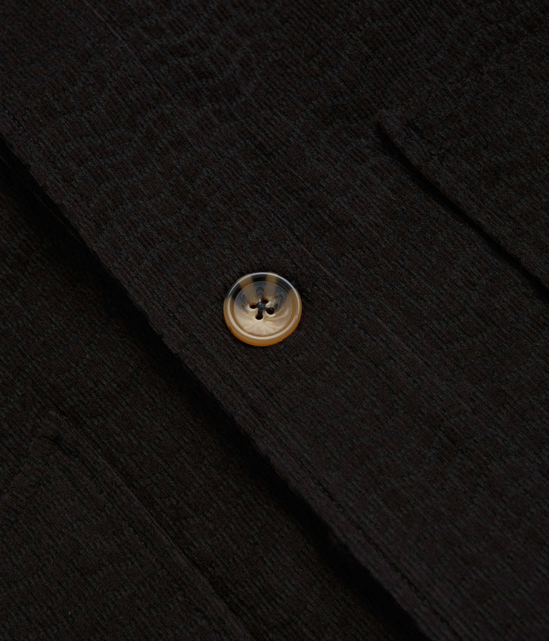 Dime Printed Cord Jacket in Black