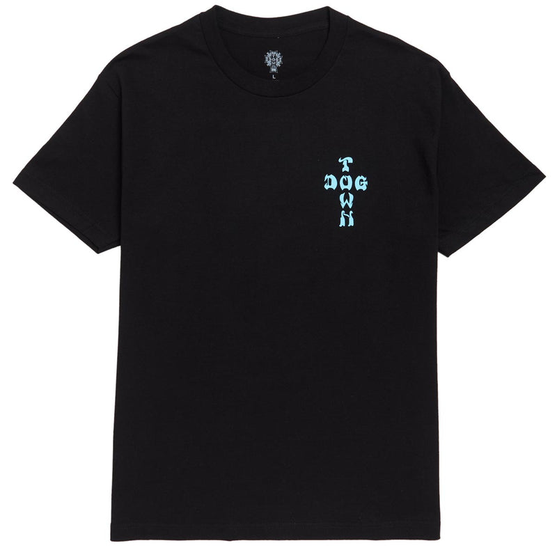 Dogtown Cross Logo Color T-Shirt - Black/Blue